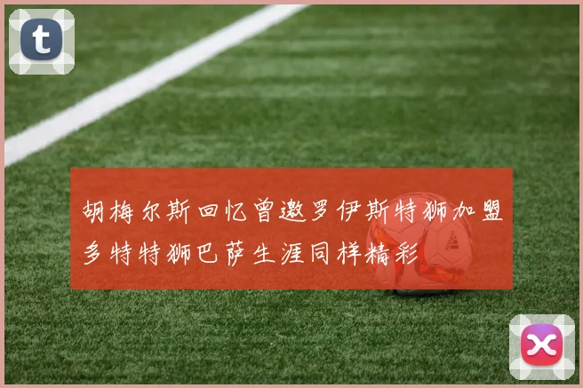 胡梅尔斯回忆曾邀罗伊斯特狮加盟多特特狮巴萨生涯同样精彩